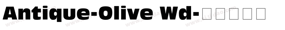 Antique-Olive Wd字体转换